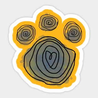 Pawprint Sticker